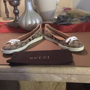 Gucci Monogram Flats